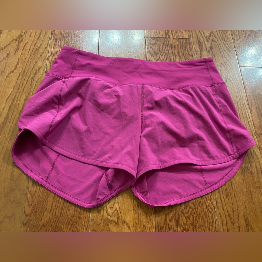 lululemon athletica Pink Athletic Speed Up Running Shorts